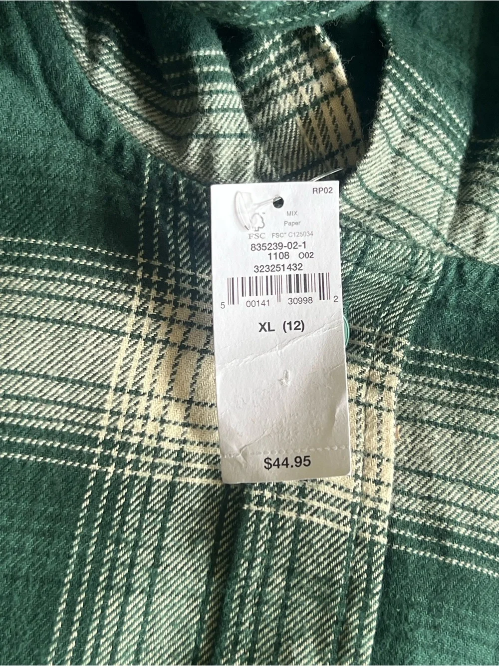 Gap Kids Hooded Flannel Shirt | Size XL/12